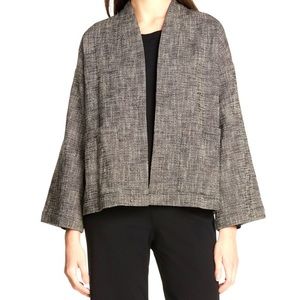 Eileen Fisher Tweedy Bracelet-Sleeve Kimono Jacket‎ Organic
Cotton